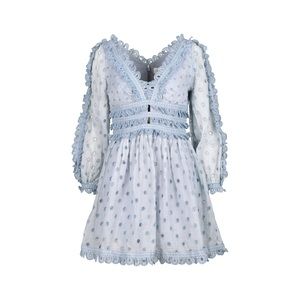 Zimmermann Tea Winsome Blue Lace Dress size 1